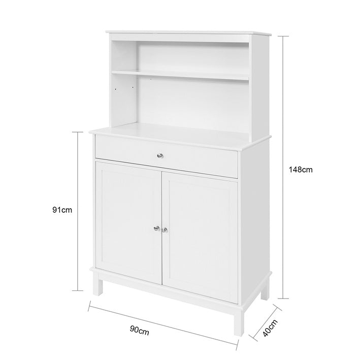 Sobuy SoBuy Küchenschrank Beistellschrank Sideboard weiß FSB26-W Letzter Tag