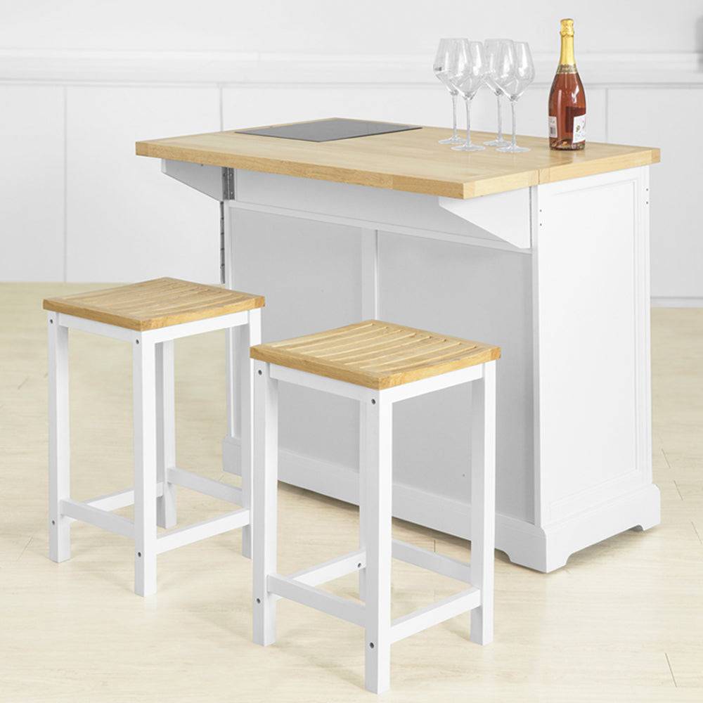 Sobuy SoBuy Kücheninsel Küchenwagen mit Marmorplatte Küchenschrank Weiß FKW84-WN Bis zu 60% Rabatt