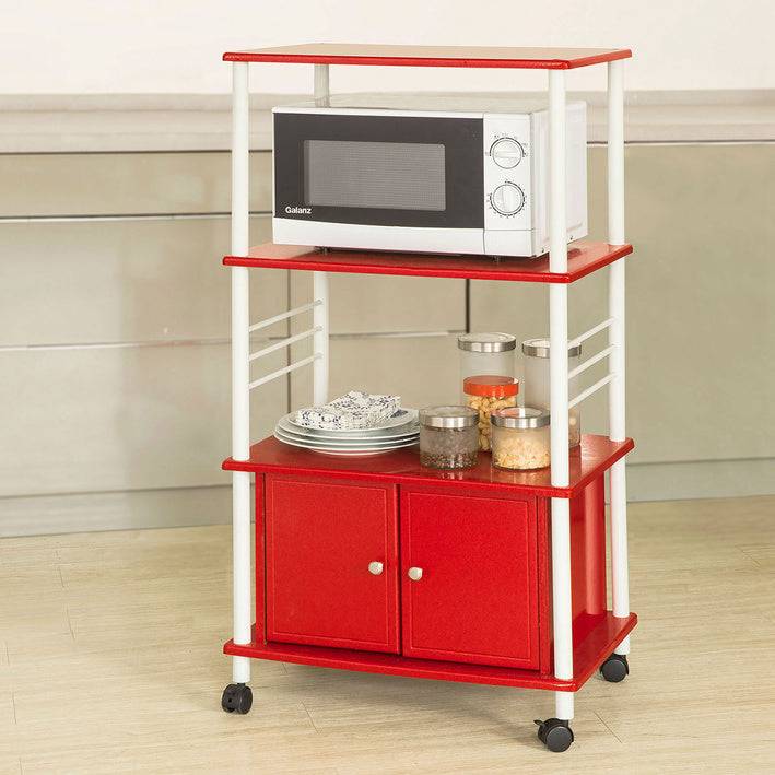 Sobuy SoBuy Mikrowellenschrank Küchenschrank Mehrzweckschrank Rot FRG12-R Bis zu 65% Rabatt
