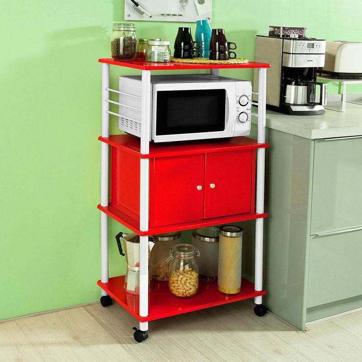 Sobuy SoBuy Mikrowellenschrank Küchenschrank Mehrzweckschrank Rot FRG12-R Bis zu 65% Rabatt
