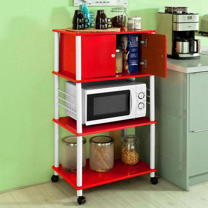 Sobuy SoBuy Mikrowellenschrank Küchenschrank Mehrzweckschrank Rot FRG12-R Bis zu 65% Rabatt