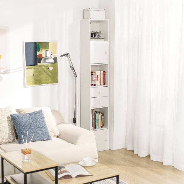 Sobuy SoBuy Bücherregal mit Schubladen Bücherschrank Standregal Holz STR10-W Super Rabatt