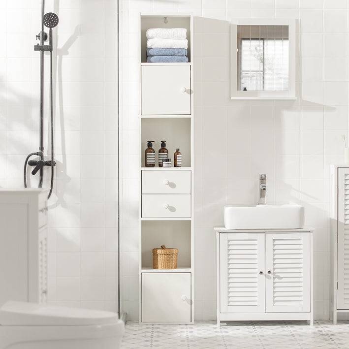 Sobuy SoBuy Bücherregal mit Schubladen Bücherschrank Standregal Holz STR10-W Super Rabatt