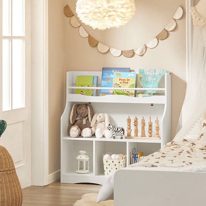 Sobuy SoBuy Kinderbücherregal Spielzeugregal Aufbewahrungsregal für Kinder KMB57-W Riesige Rabatte