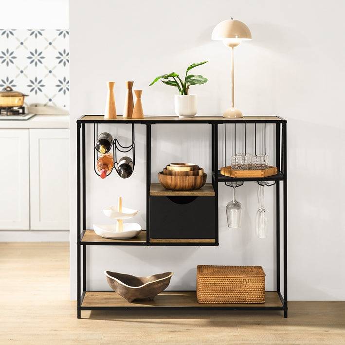 Sobuy SoBuy Konsolentisch mit Metallrahmen Flurtisch Sideboard FSB56-F 50% Rabatt mit kostenlosem Versand