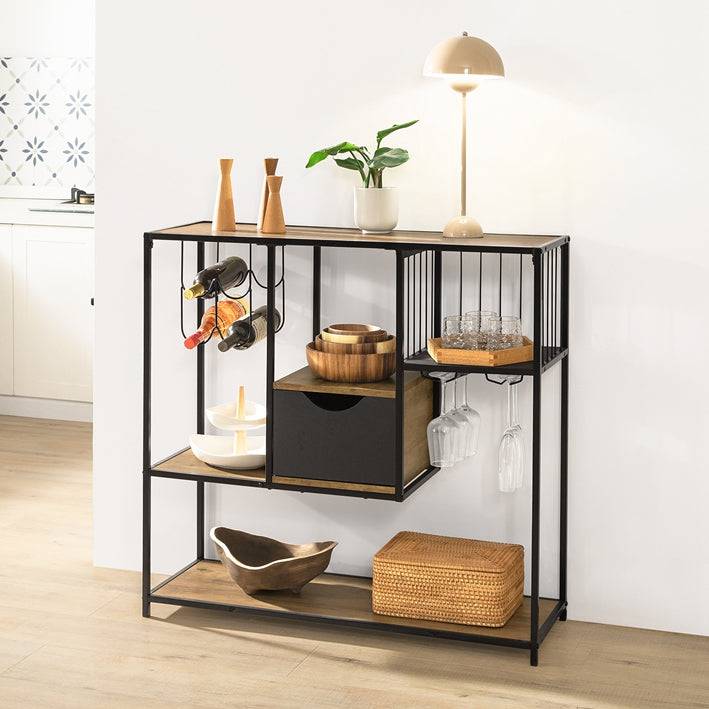 Sobuy SoBuy Konsolentisch mit Metallrahmen Flurtisch Sideboard FSB56-F 50% Rabatt mit kostenlosem Versand