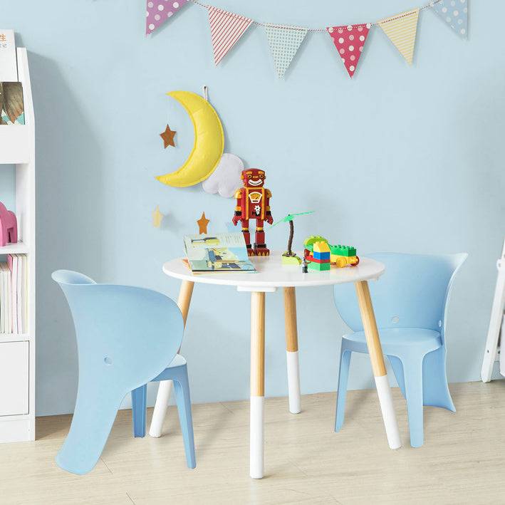 Sobuy SoBuy Kinderstuhl mit Lehne Stühlchen Sitzhöhe 32cm Elefant Blau KMB12-Bx2 Kostenloser Versand