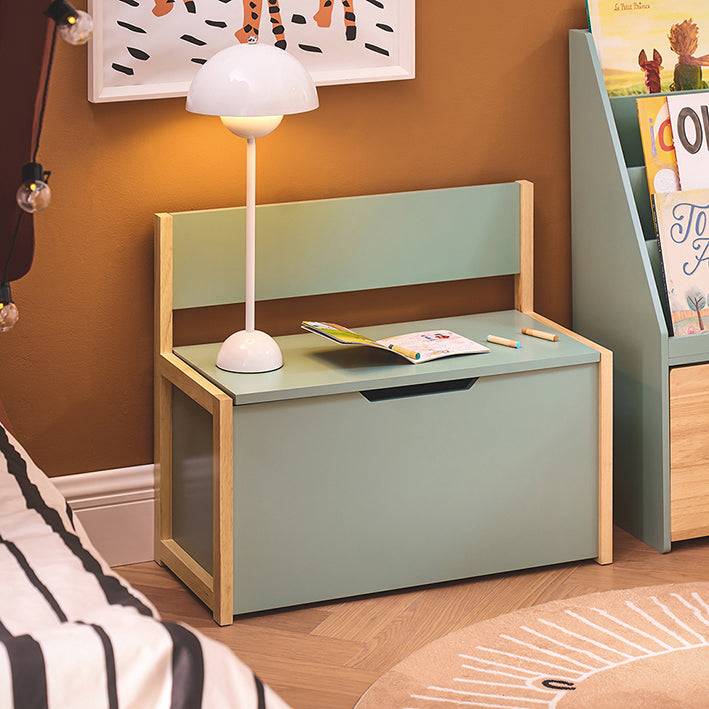 Sobuy SoBuy Kinder Sitzbank mit Bücherregal Spielzeugtruhe Aufbewahrungsbox Grün-Natur KMB94-GR Fabrikpreis