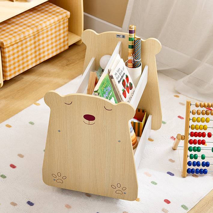 Sobuy SoBuy Kinderregal mit Rollen Organizer für Kinder Aufbewahrungsregal KMB103-WN Rabatt