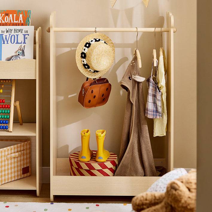 Sobuy SoBuy Kinderkleiderständer Kleiderschrank Kinder Kinderzimmer Natur KMB102-N Günstig kaufen