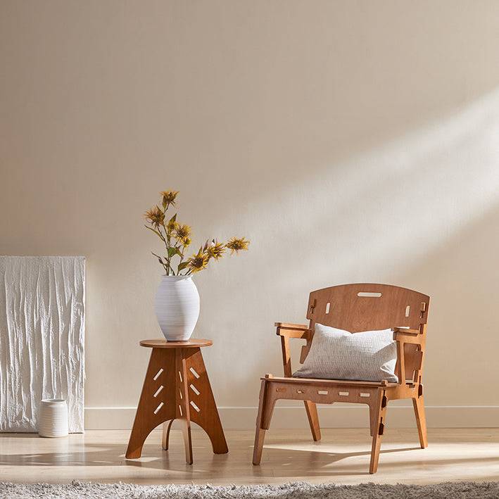 Sobuy SoBuy Stuhl mit Zapfenverbindungen Küchenstuhl Kinderstuhl Stühlchen mit Rücklehne Braun HFST02-BR Exklusivangebot