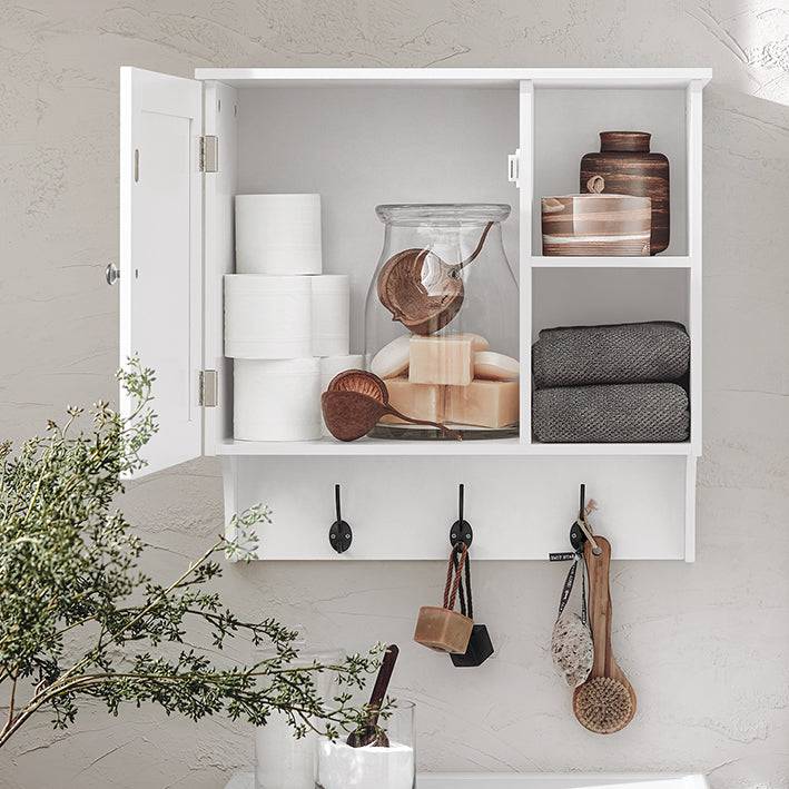 Sobuy SoBuy Hängeschrank Badschrank Medizinschrank Wandschrank Weiß BZR103-W Vatertagsangebot