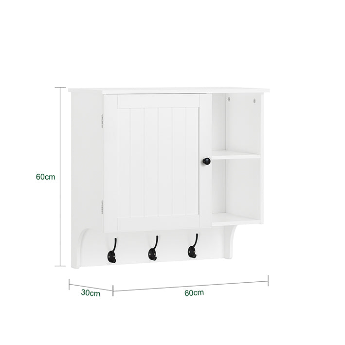 Sobuy SoBuy Hängeschrank Badschrank Medizinschrank Wandschrank Weiß BZR103-W Vatertagsangebot