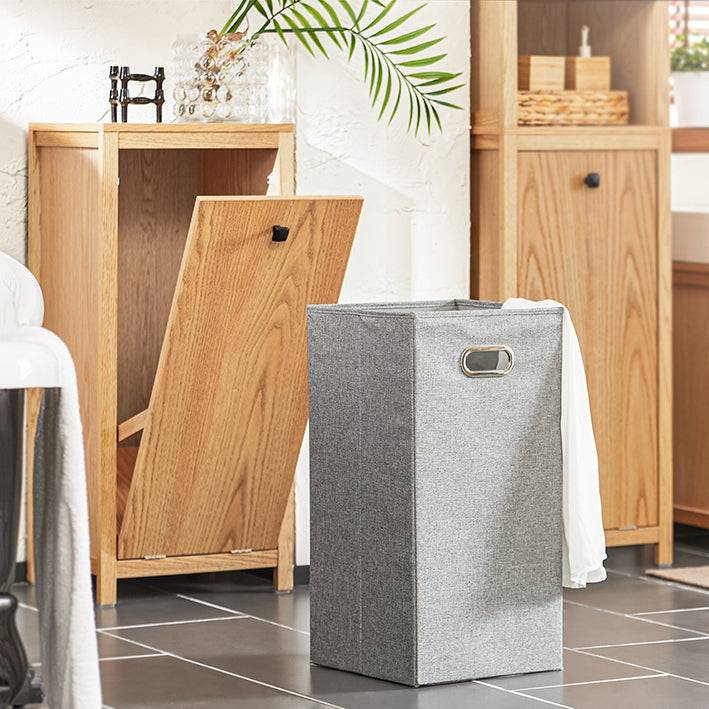 Sobuy SoBuy Wäscheschrank mit ausklappbarem Wäschetruhe Wäschesammler Badschrank Natur BZR96-N Zeitlich begrenztes Angebot