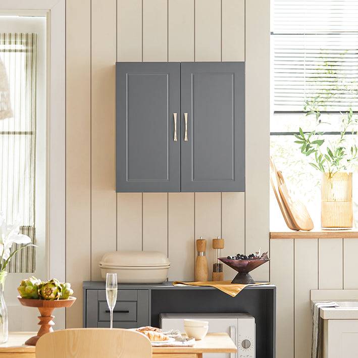 Sobuy SoBuy Wandschrank Hängeschrank Badschrank Grau Medizinschrank FRG231-DG Blitzangebot