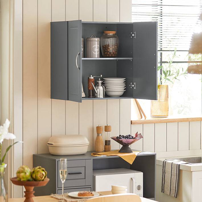 Sobuy SoBuy Wandschrank Hängeschrank Badschrank Grau Medizinschrank FRG231-DG Blitzangebot