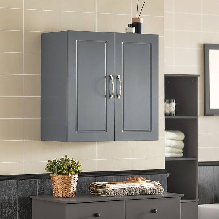 Sobuy SoBuy Wandschrank Hängeschrank Badschrank Grau Medizinschrank FRG231-DG Blitzangebot