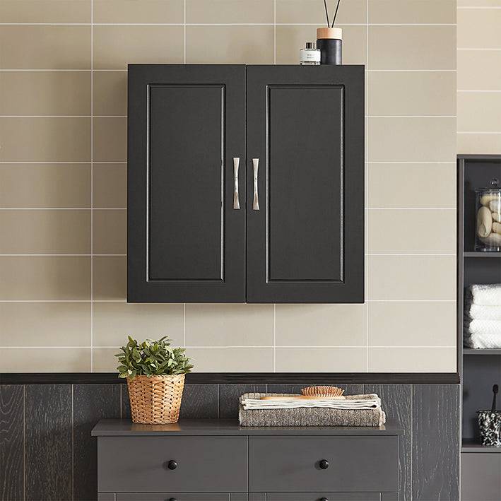 Sobuy SoBuy Wandschrank Hängeschrank Badschrank Schwarz Medizinschrank FRG231-SCH Große Rabatte