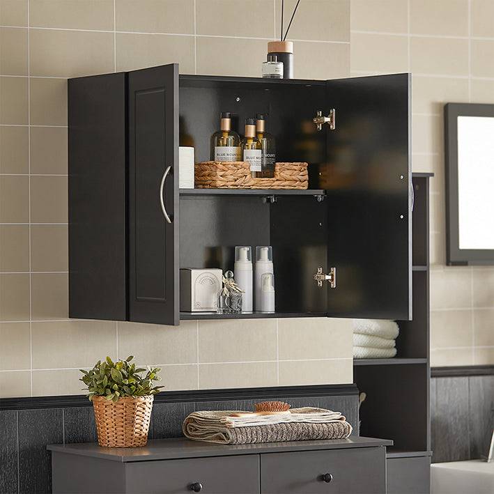 Sobuy SoBuy Wandschrank Hängeschrank Badschrank Schwarz Medizinschrank FRG231-SCH Große Rabatte