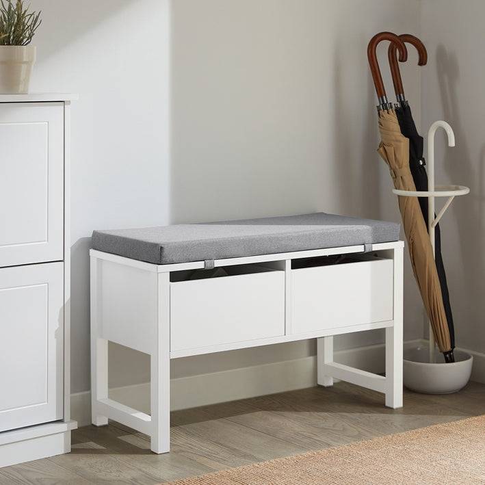 Sobuy SoBuy Sitzkommode Sitzbank mit Stauraum Schuhbank Weiß FSR88-W Bis zu 50% Rabatt