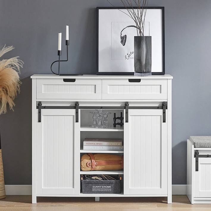 Sobuy SoBuy Küchenschrank Sideboard Flurschrank Kommode FSB74-W Vierteljährliche Förderung