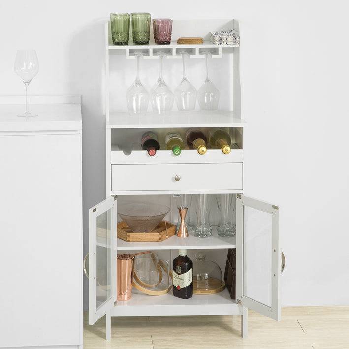 Sobuy SoBuy Küchenschrank Weinschrank Sideboard Weiß FSB24-W Bis zu 55% Rabatt