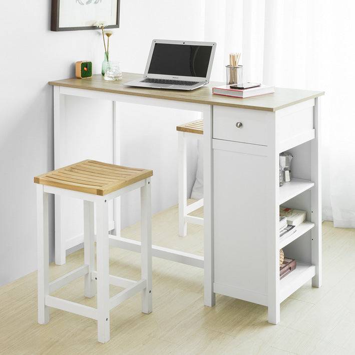 Sobuy SoBuy Bartisch Kücheninsel Küchentisch weiß-Natur FWT64-WN 50% Rabatt mit kostenlosem Versand