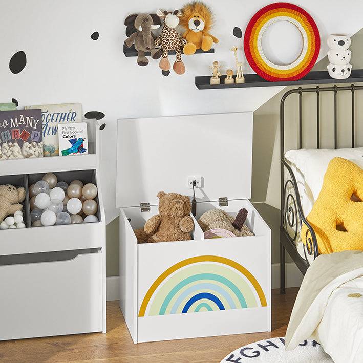 Sobuy SoBuy Spielzeugtruhe Spielzeugkiste Aufbewahrungsbox für Kinder KMB70-W Rabatte dieses Monats