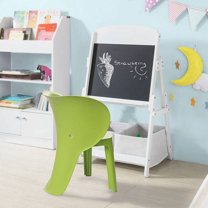 Sobuy SoBuy Kinderstuhl mit Lehne Stühlchen Sitzhöhe 32cm Elefant Grün KMB12-GRx2 2025