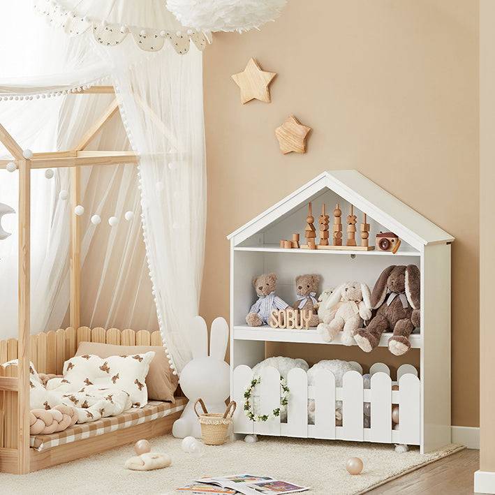 Sobuy SoBuy Kinderregal 2-teilig Aufbewahrungsregal für Kinder Bücherregal KMB52-W Outlet