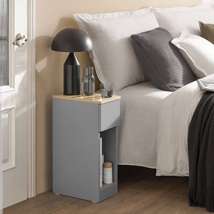 Sobuy SoBuy Nachttisch 2er Set mit Schublade Sofatisch Beistelltisch Hellgrau FBT111-HGx2 Fabrikverkauf