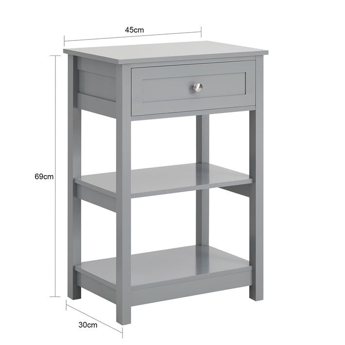 Sobuy SoBuy Nachttisch Couchtisch Beistelltisch Hellgrau FBT46-HG Versandkostenfrei