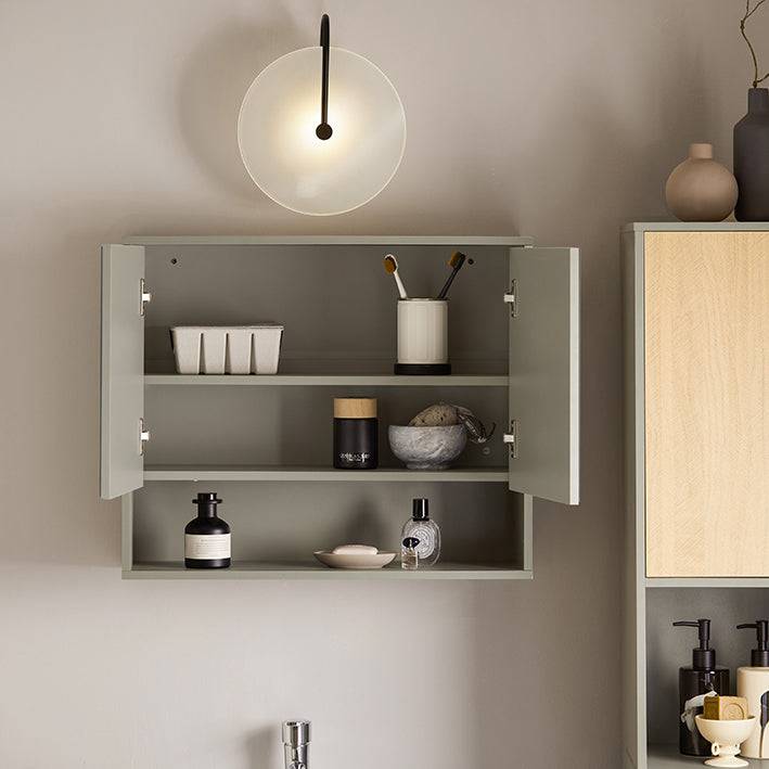 Sobuy SoBuy Spiegelschrank Hängeschrank Badschrank Wandspiegel Naturgrau BZR134-NG Online Shopping