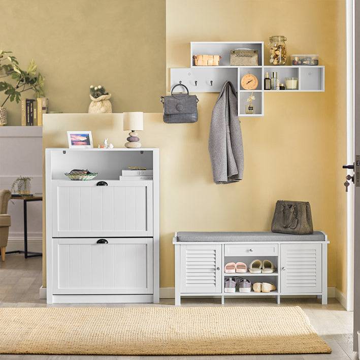 Sobuy SoBuy Garderobenbank Sitzbank Schuhbank Weiß FSR83-W Blitzangebot