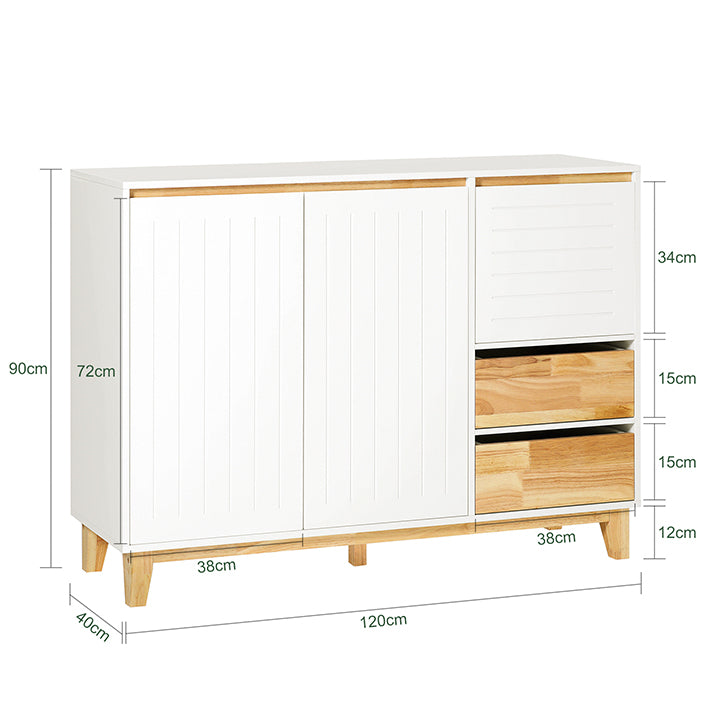 Sobuy SoBuy Küchenschrank Sideboard Flurschrank Kommode TV-Schrank FSB75-WN Super Sparpreis