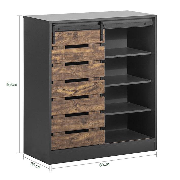 Sobuy SoBuy Sideboard Schiebetür Kommode Schuhschrank Flurschrank FSB65-HG Kostenlose Rückgabe