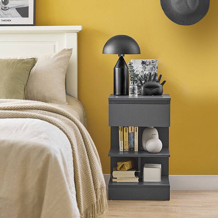 Sobuy SoBuy Nachttisch Nachtschrank Beistelltisch Kommode Grau FBT49-HG Limitierter Zeitrabatt