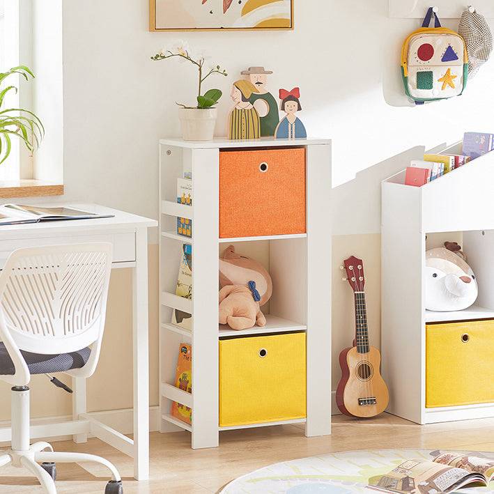 Sobuy SoBuy Kinderbücherregal Spielzeugtruhe Aufbewahrungsregal für Kinder KMB48-W Sonderangebot