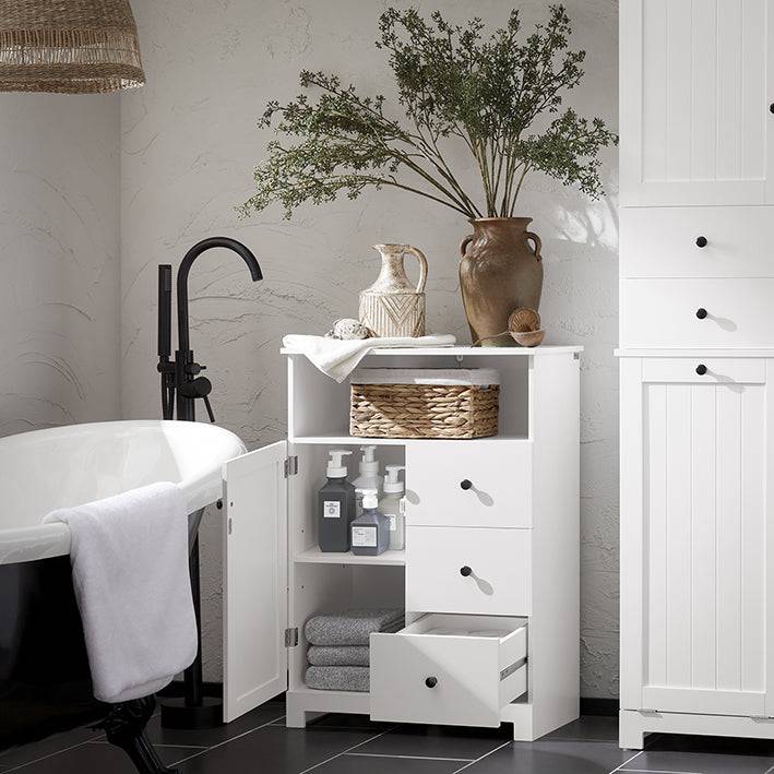 Sobuy SoBuy Badkommode Badzimmerschrank Flurschrank Weiß BZR107-W Günstig kaufen