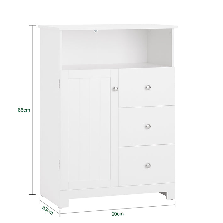 Sobuy SoBuy Badkommode Badzimmerschrank Flurschrank Weiß BZR107-W Günstig kaufen