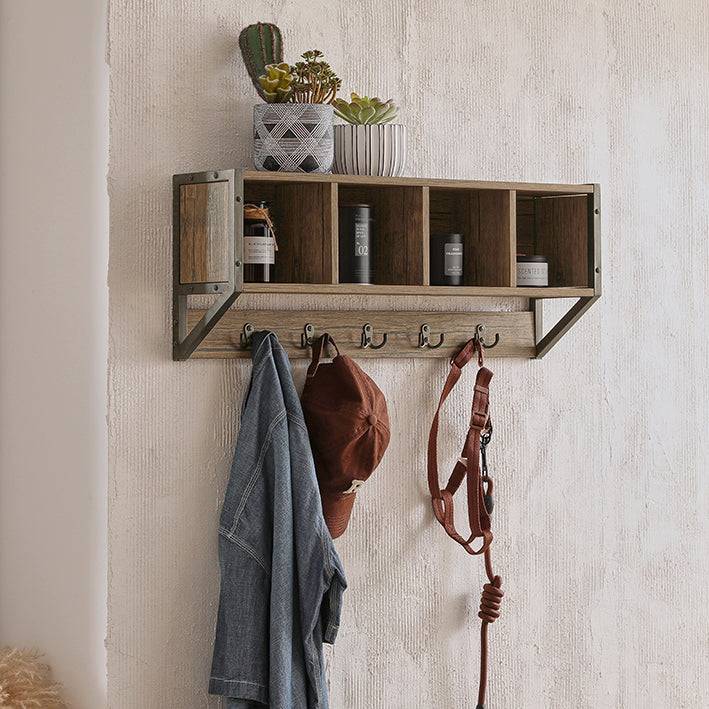 Sobuy SoBuy Wandgarderobe Hängeregal Flurgarderobe vintage FHK25-N Flash Sale