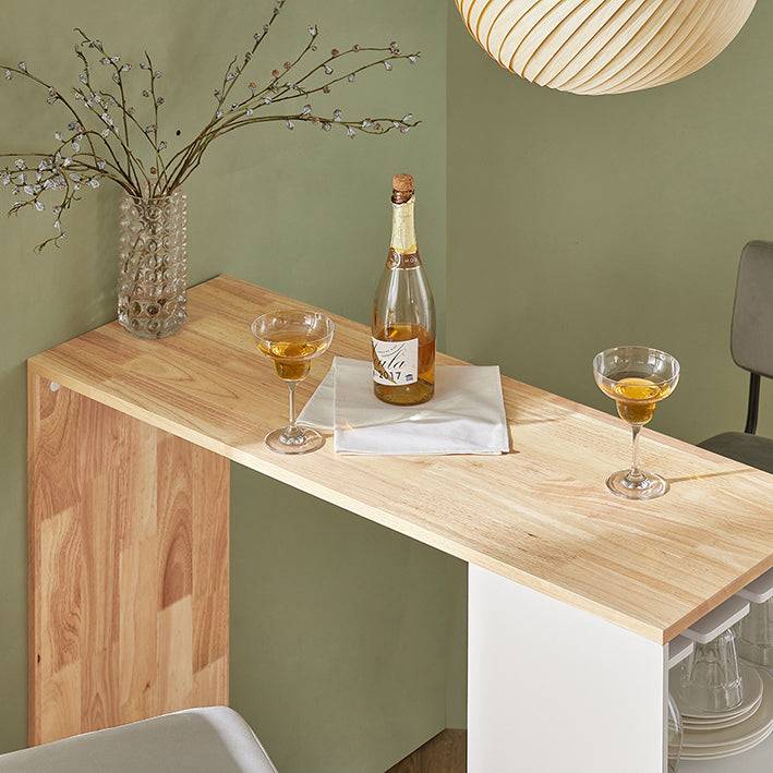 Sobuy SoBuy Bartisch Esstisch Stehtisch Küchentisch Balkontisch Weiß-Natur FWT99-WN Tiefpreis