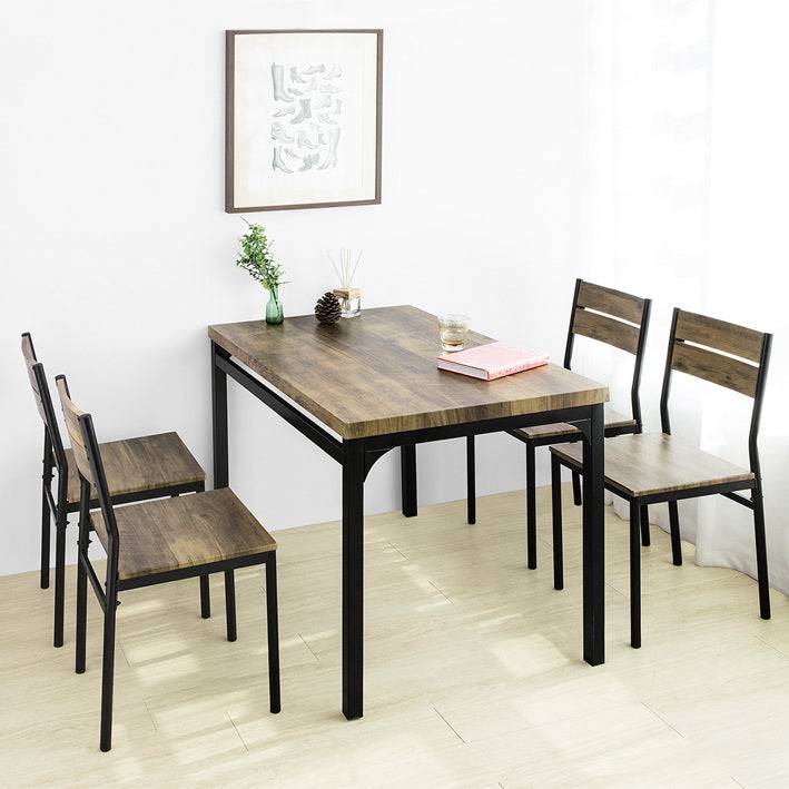 Sobuy SoBuy Esstisch mit 4 Stühlen 5-teilig Essgruppe Küchentisch OGT28-N+FST72-Nx4 Wochenangebot