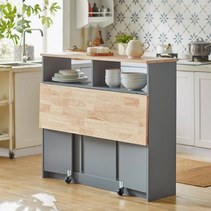 Sobuy SoBuy Sideboard mit Schiebetüren Küchenschrank Kommode hellgrau FSB36-HG Neueste Stile