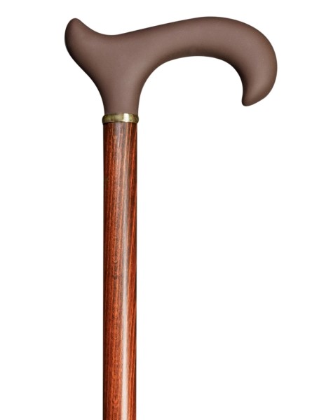 Stock Fachmann Gehstock aus Buche Silikon Ergonomic ergonomischer Derby-Griff Gehhilfe Spazierstock Kostenlose Rückgabe