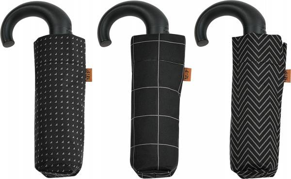 Stock Fachmann M&P Automatikschirm Mini Negro Design Vatertagsangebot