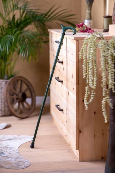 Stock Fachmann Gehstock Derbygriff ECO Hanfgrün Großer Ausverkauf