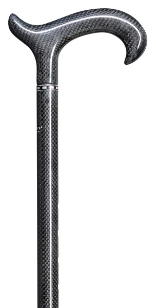 Stock Fachmann Gehstock Derbygriff höhenverstellbar Carbon schlank Flash Sale