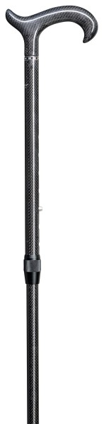 Stock Fachmann Gehstock Derbygriff höhenverstellbar Carbon schlank Flash Sale