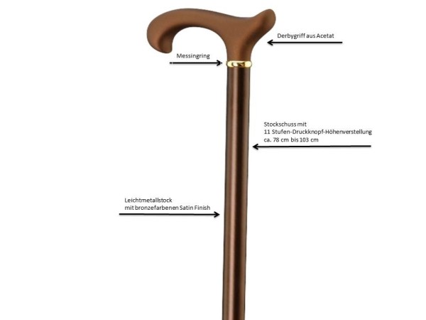 Stock Fachmann Gehstock Spike Plus Soft Ergonomic Black Friday